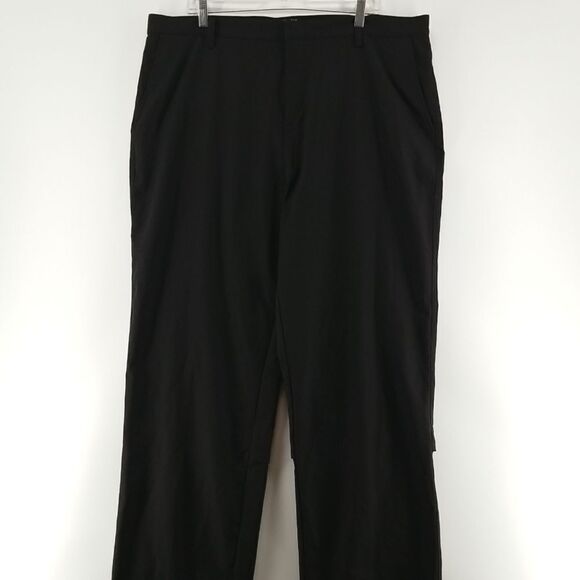 Adidas Pants Men's Size 40  Black Workout Exercise Gym Golf Pockets Athleisure - Picture 1 of 11